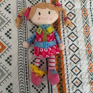 Snuggle Stuffs Sugar Snap Plush Learn to Dress Doll for Toddlers - 15"